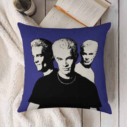 A Trio of Spike Linen Throw Pillow Cover
