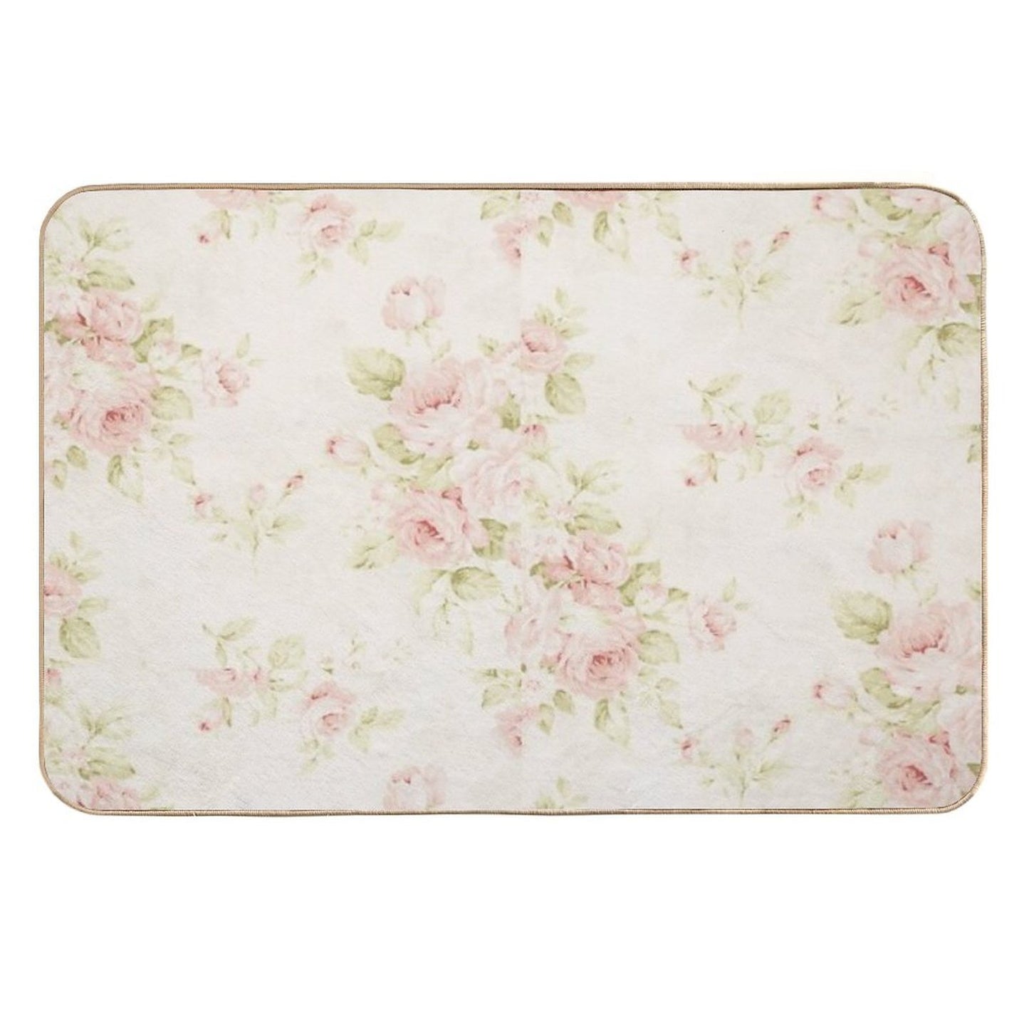 Flowers  Fade-Resistant Bath Mat