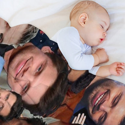 Sebastian Stan Photo Collage 2 Throw Blanket