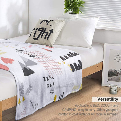 Scandinavian Landscape Throw Blanket