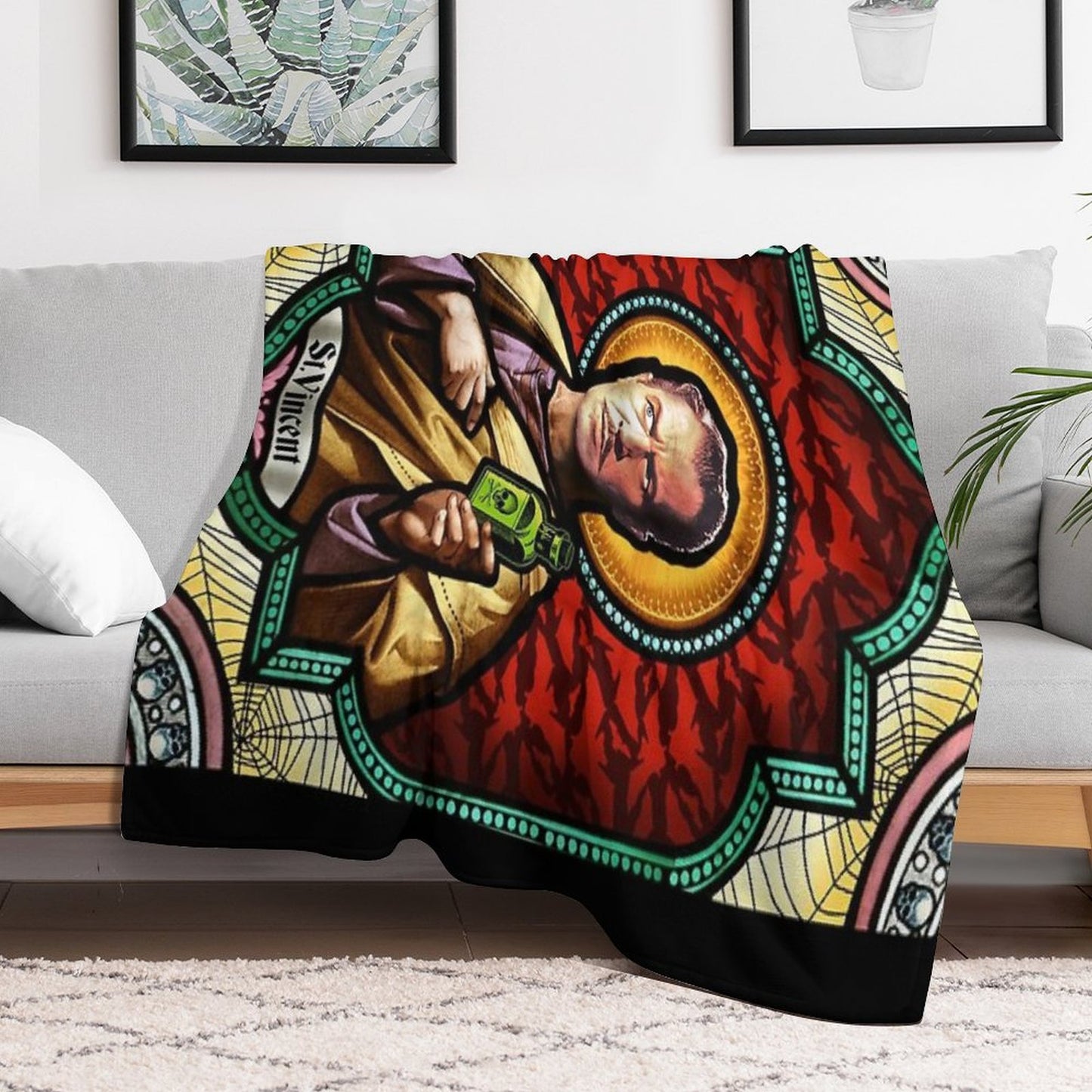 St. Vincent Price Throw Blanket