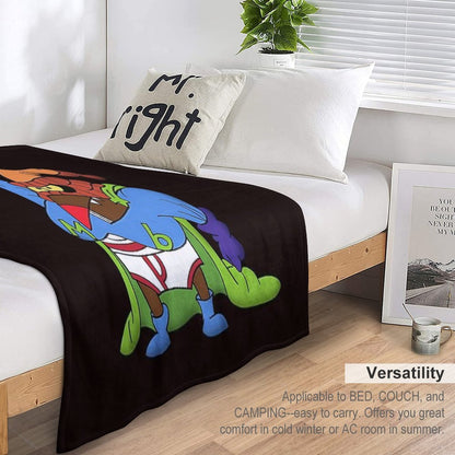 Muscular Beaver Throw Blanket