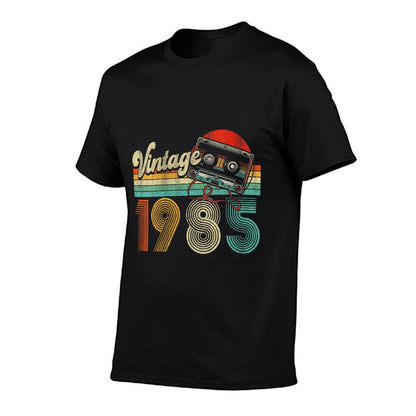 Womens 40 Years Old Gifts Vintage 1985 40th Birthday Cassette Tape  Eco-friendly Material T-Shirt