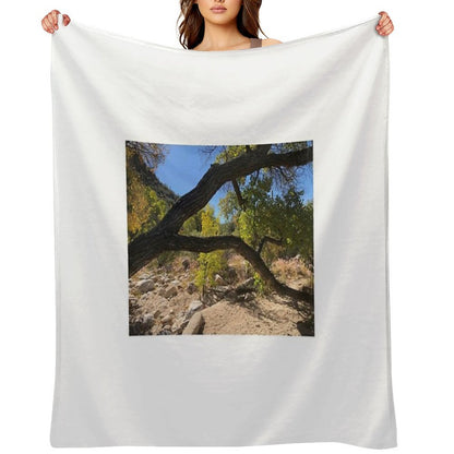 Looking Though A Branch Throw Blanket
