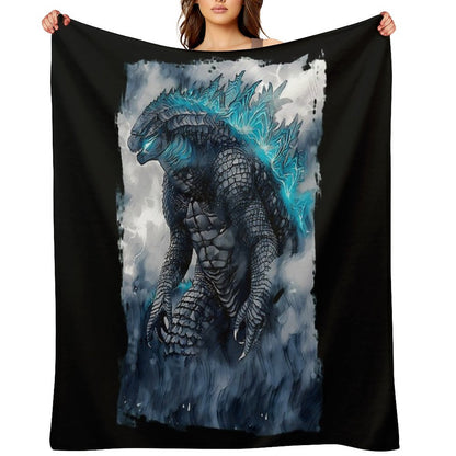 King of The Monsters Throw Blanket