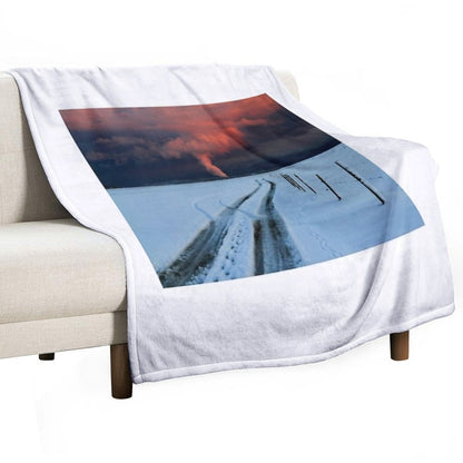 Sunset Clouds Above Switzerland Throw Blanket