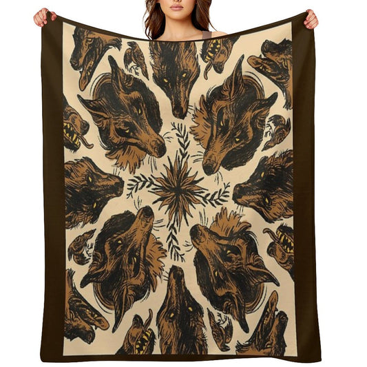 Canine Pattern Throw Blanket