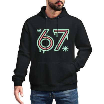 67 Meme Funny Six Seven Alpha Slang Kangaroo Pocket Hoodie
