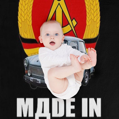 Made in GDR, GDR, East Germany, Trabant, Ossi Throw Blanket