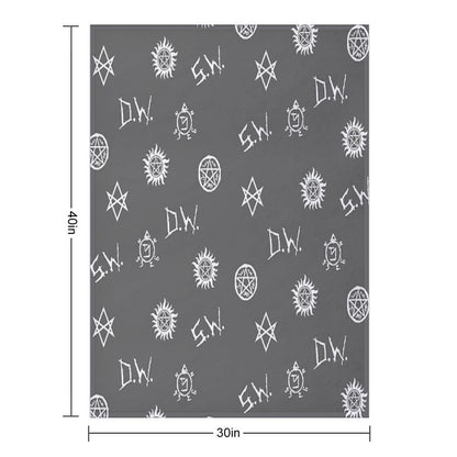 Supernatural Symbols Throw Blanket