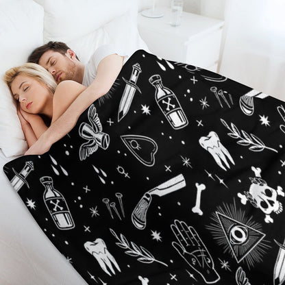 A Few Macabre Things Throw Blanket