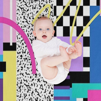 Memphis Pattern 110 - Retro 90s  80s Throw Blanket