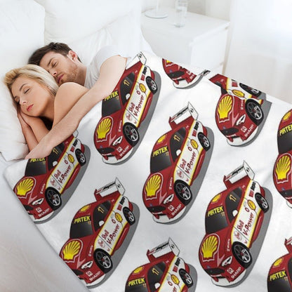 Scott McLaughlin 17 Ford Mustang 2019 Throw Blanket