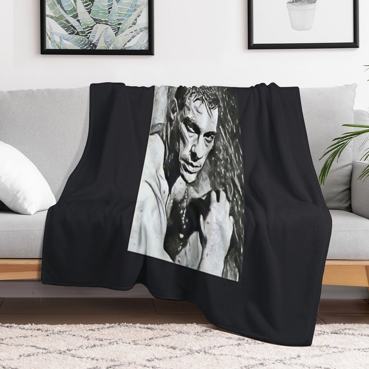 Jean-Claude Van Damme Throw Blanket