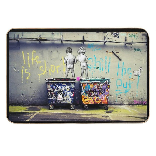 Banksy Chill The Duck Out Bath Mat