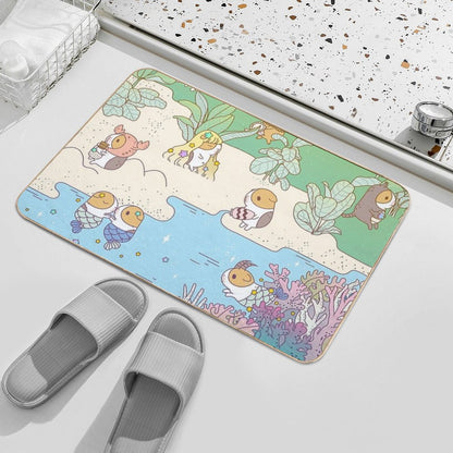 Bubu The Guinea Pig Horoscope Land Bath Mat
