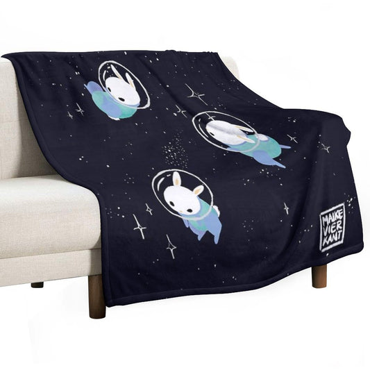 Space Bunnies Throw Blanket
