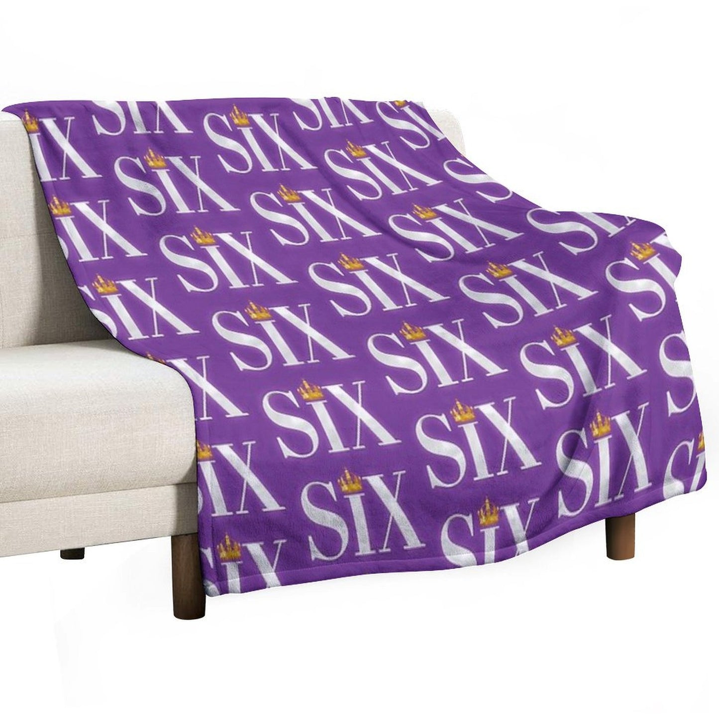 Six The Musical Logo Throw Blanket