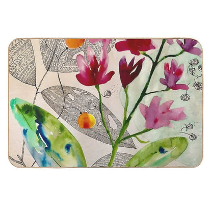 Botanical Composition  Non-Slip Bath Mat