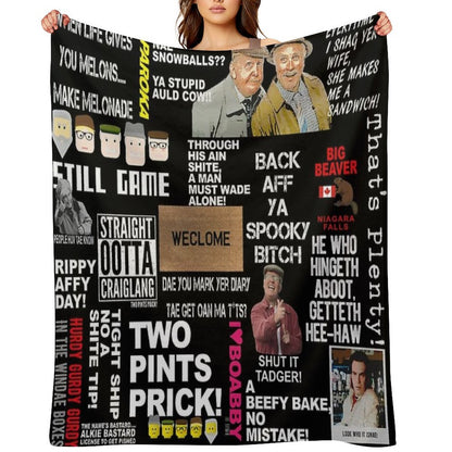 Still Game Scrap Book Throw Blanket