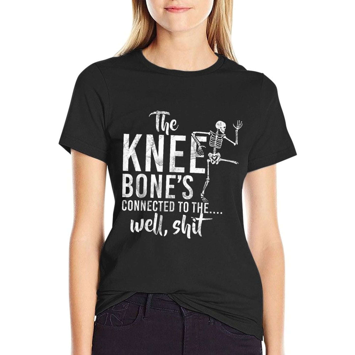 The Knee Bone&#39;s Connected To The Well, Shit Amputee Gifts T-Shirt