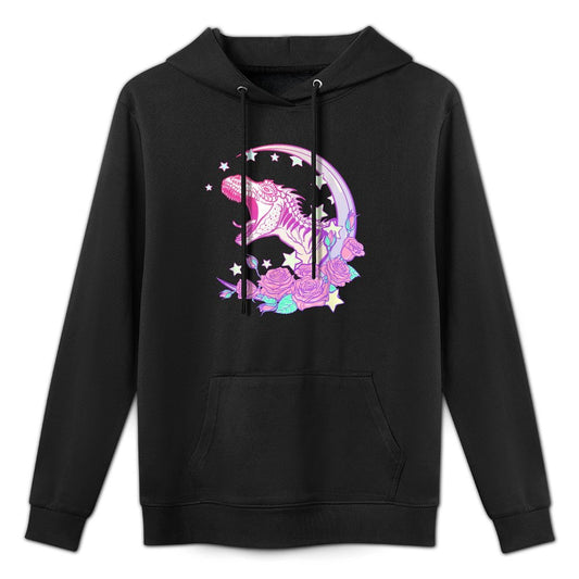 Pastel Goth Trex - Vaporwave Aesthetic Breathable Fabric Hoodie