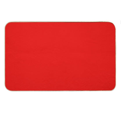 Bright Red Bath Mat