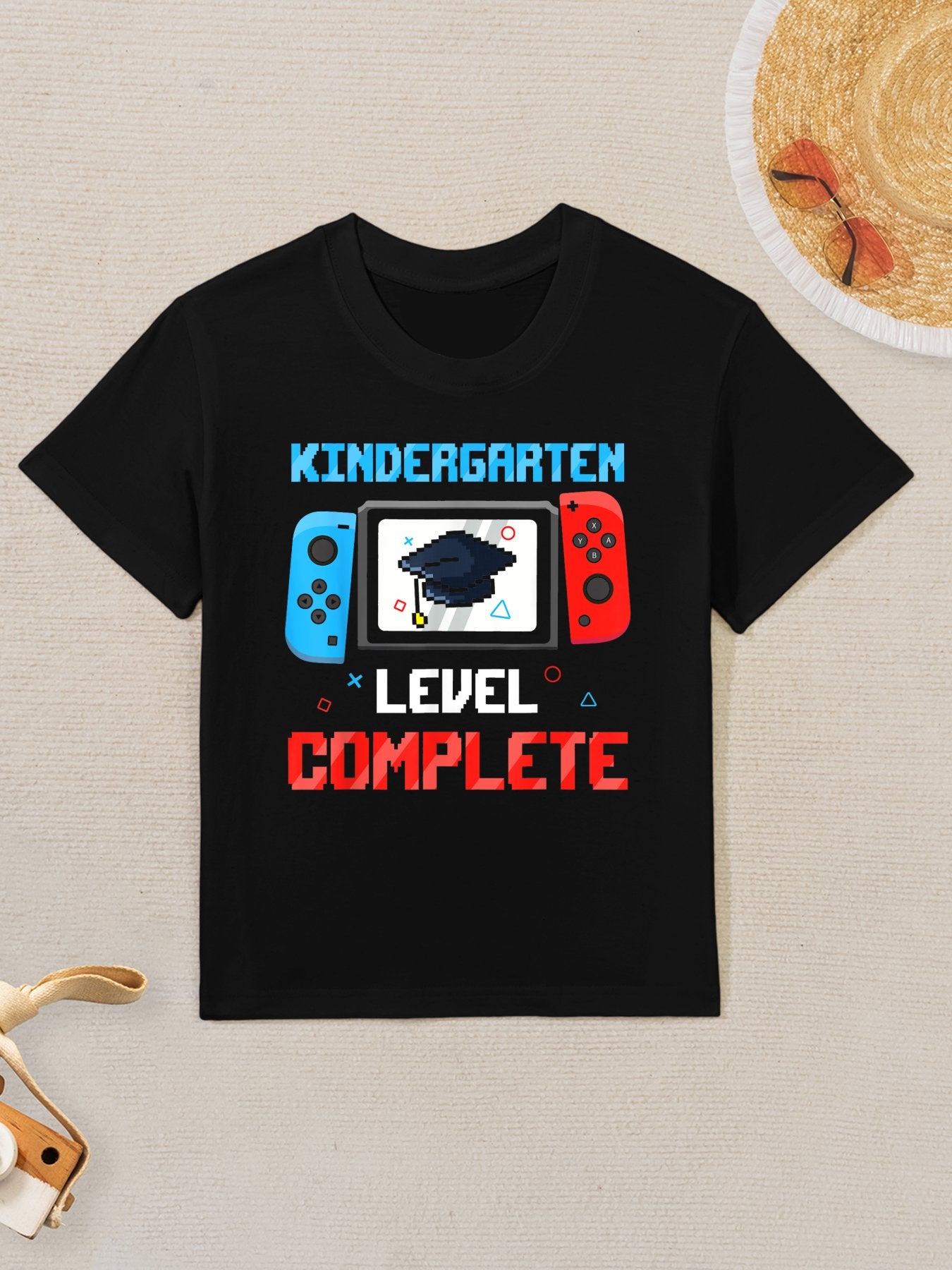 Game Controller Level Kindergarten Complete Boys Graduation Kids T-Shirt