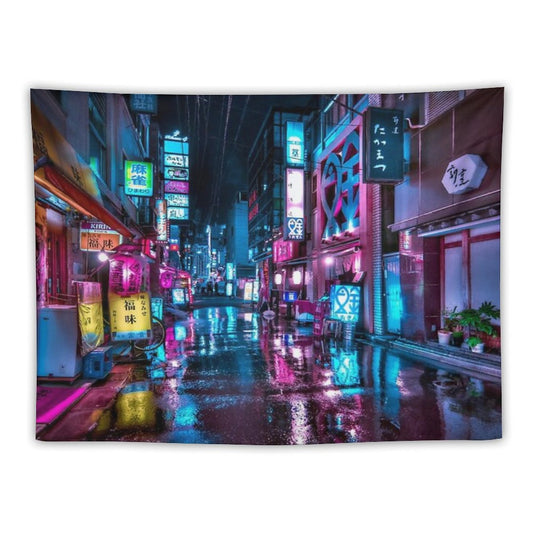 Tokyo at Night - Shimbashi Tapestry