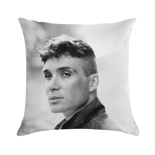 Cillian Murphy Soft Washable Throw Pillow