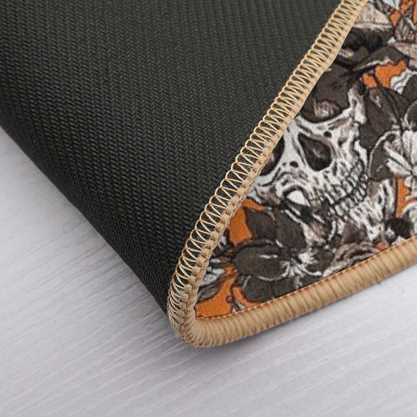 SKULLS ORANGE Bath Mat