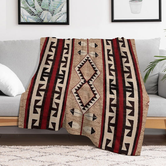 The Eternal  Navajo Pattern Throw Blanket