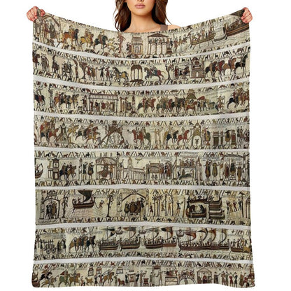 THE BAYEUX TAPESTRY Throw Blanket
