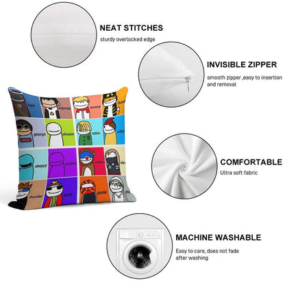 Dream Smp Soft Shrink-Resistant Throw Pillow