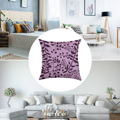 Bella Swan Lavender Freesia Linen Throw Pillow Cover