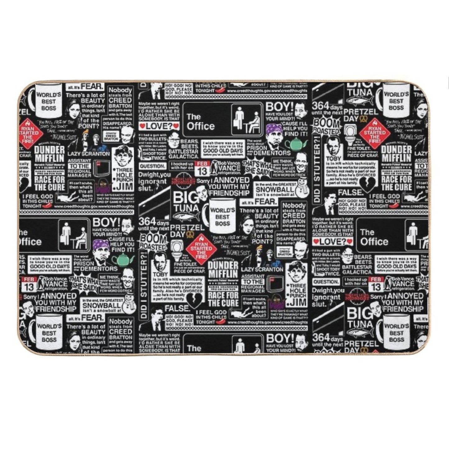 Wise Words From The Office - The Office Quotes Bath Mat