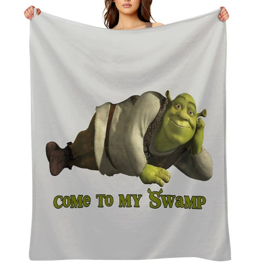 Come to My Swamp - Shrek Throw Blanket