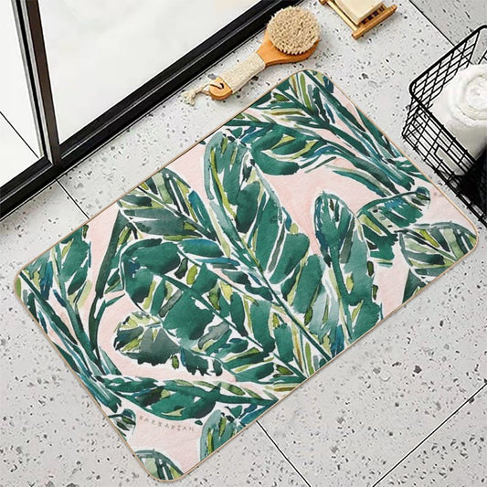 BIG FEELINGS BANANA LEAF TROPICAL  Anti-Trip Bath Mat