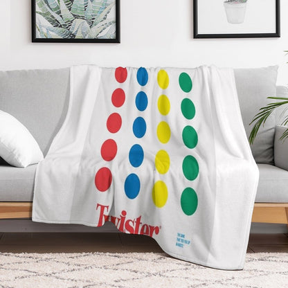 The Twister Game Blanket Throw Blanket