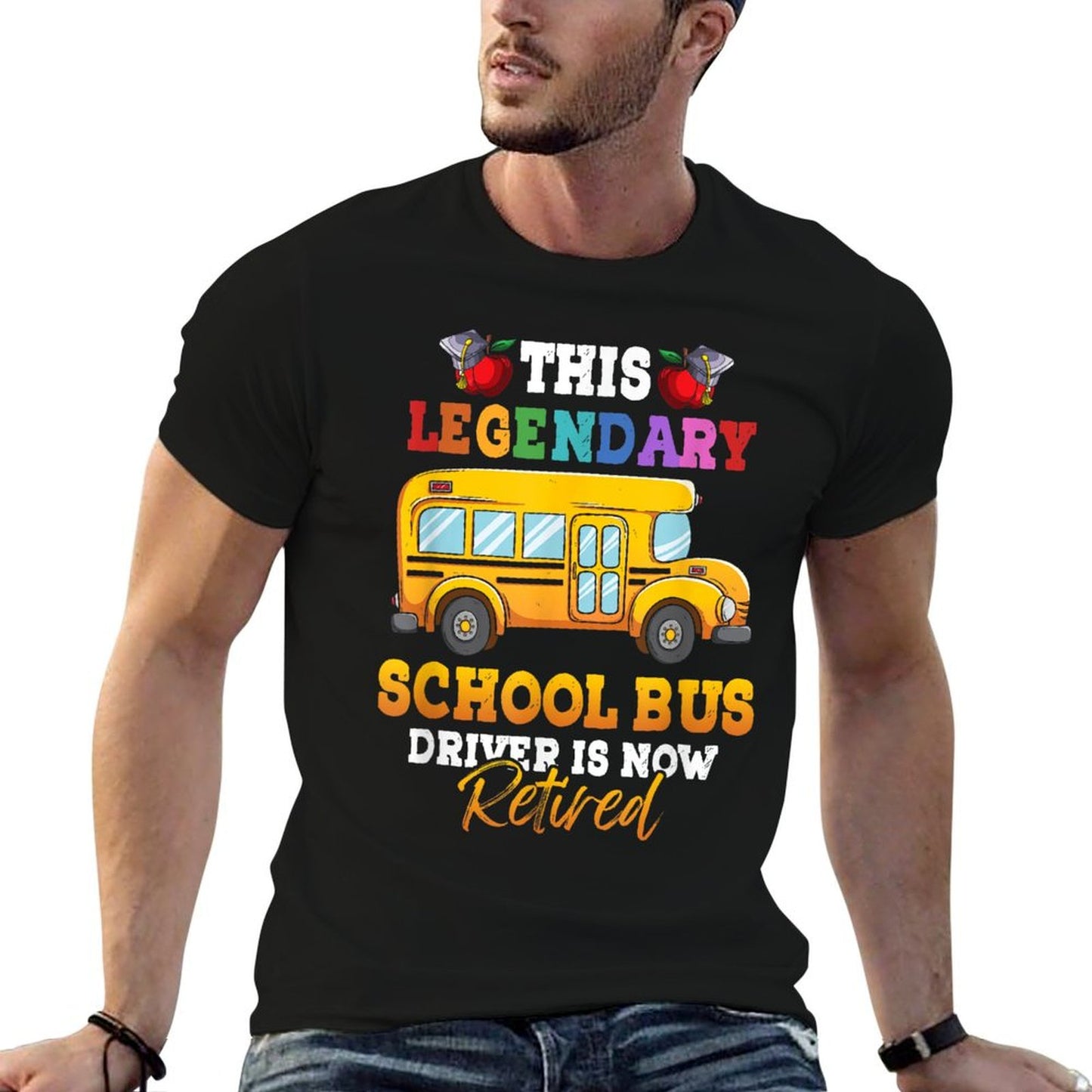 This Legendary School Bus Driver Is Now Retired Retirement T-Shirt