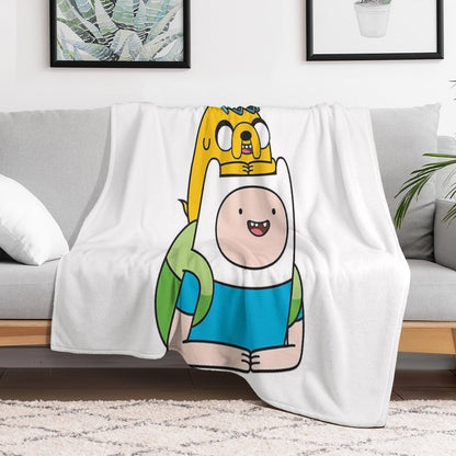 Finn Jake BMO Throw Blanket