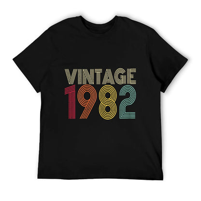 Womens Vintage 1982 40th Birthday Gift Men Women 40 Years Old  Relaxed-fit T-Shirt