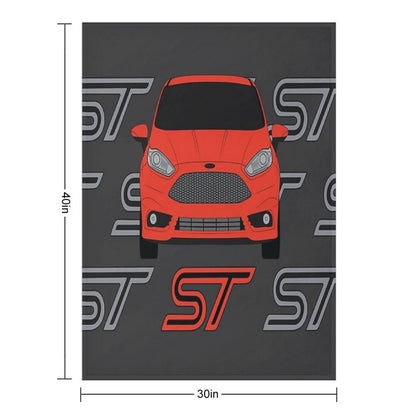 Fiesta ST Throw Blanket