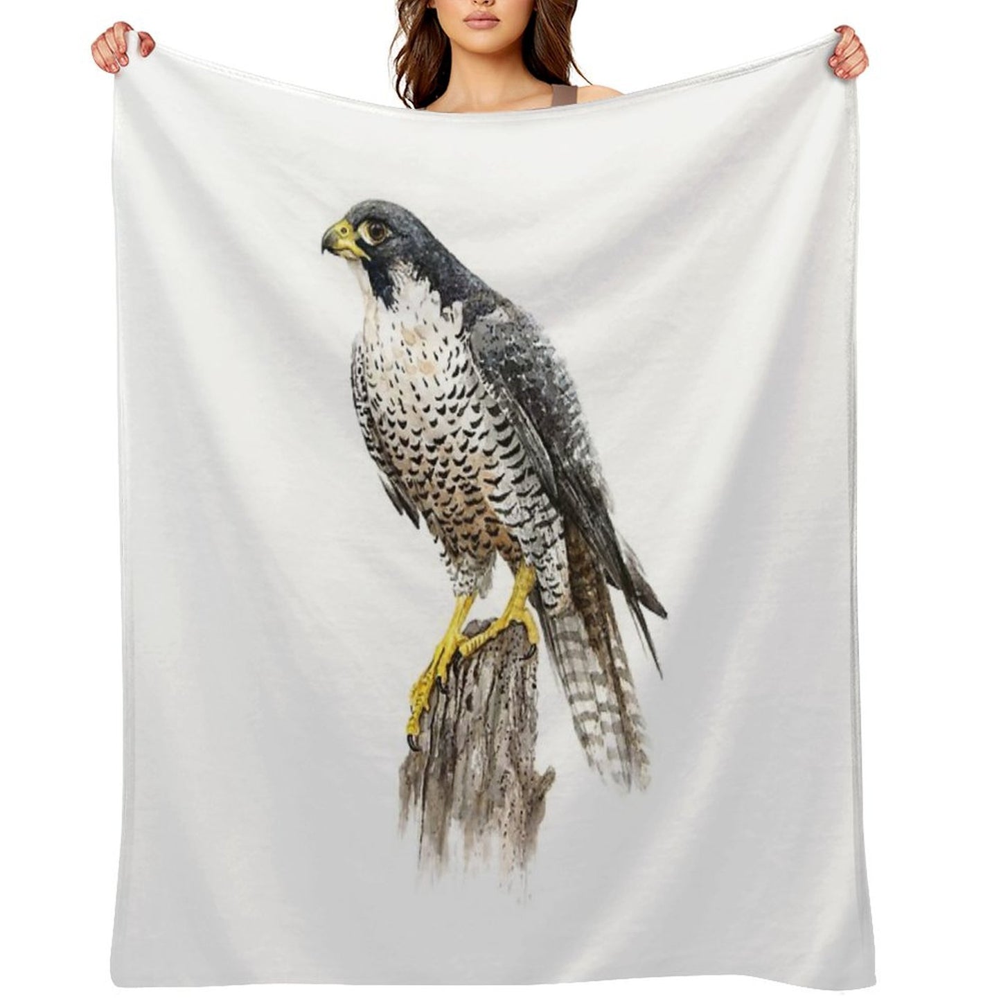 Peregrine Falcon #2 Throw Blanket