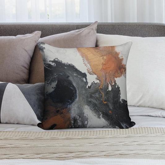 Mono Copper Soft Style Accent Throw Pillow