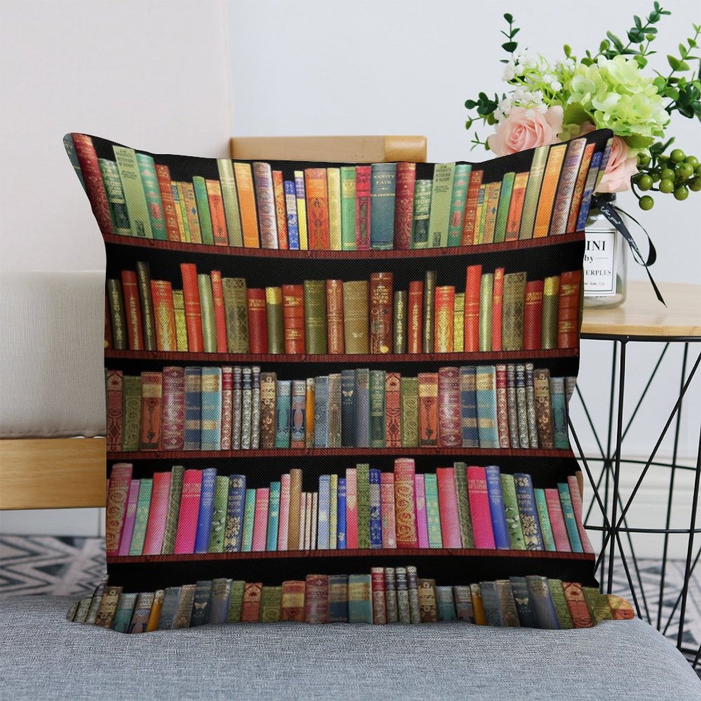 Jane Austen Antique Books, British Antique Books Linen Throw Pillow Cover