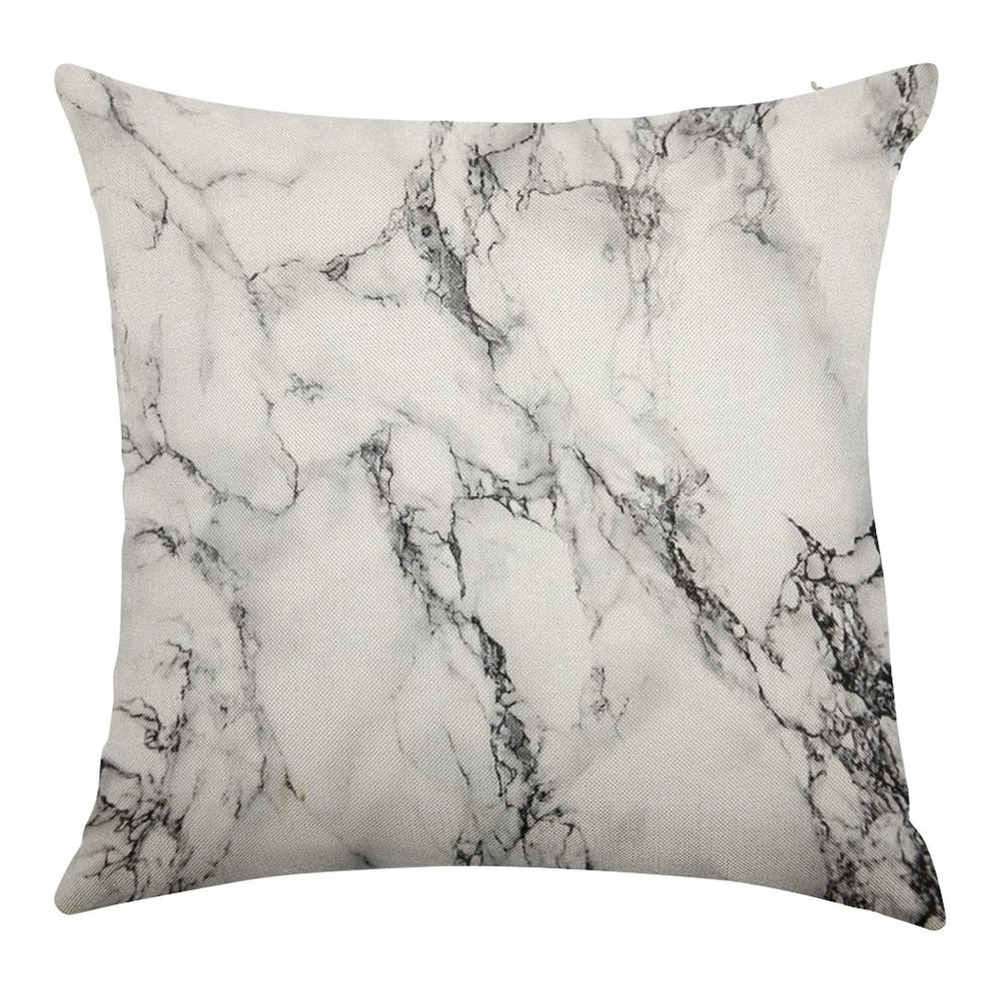 Marble Linen Throw Pillow Cover