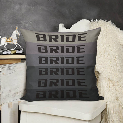 BRIDE JDM MATERIAL Linen Throw Pillow Cover