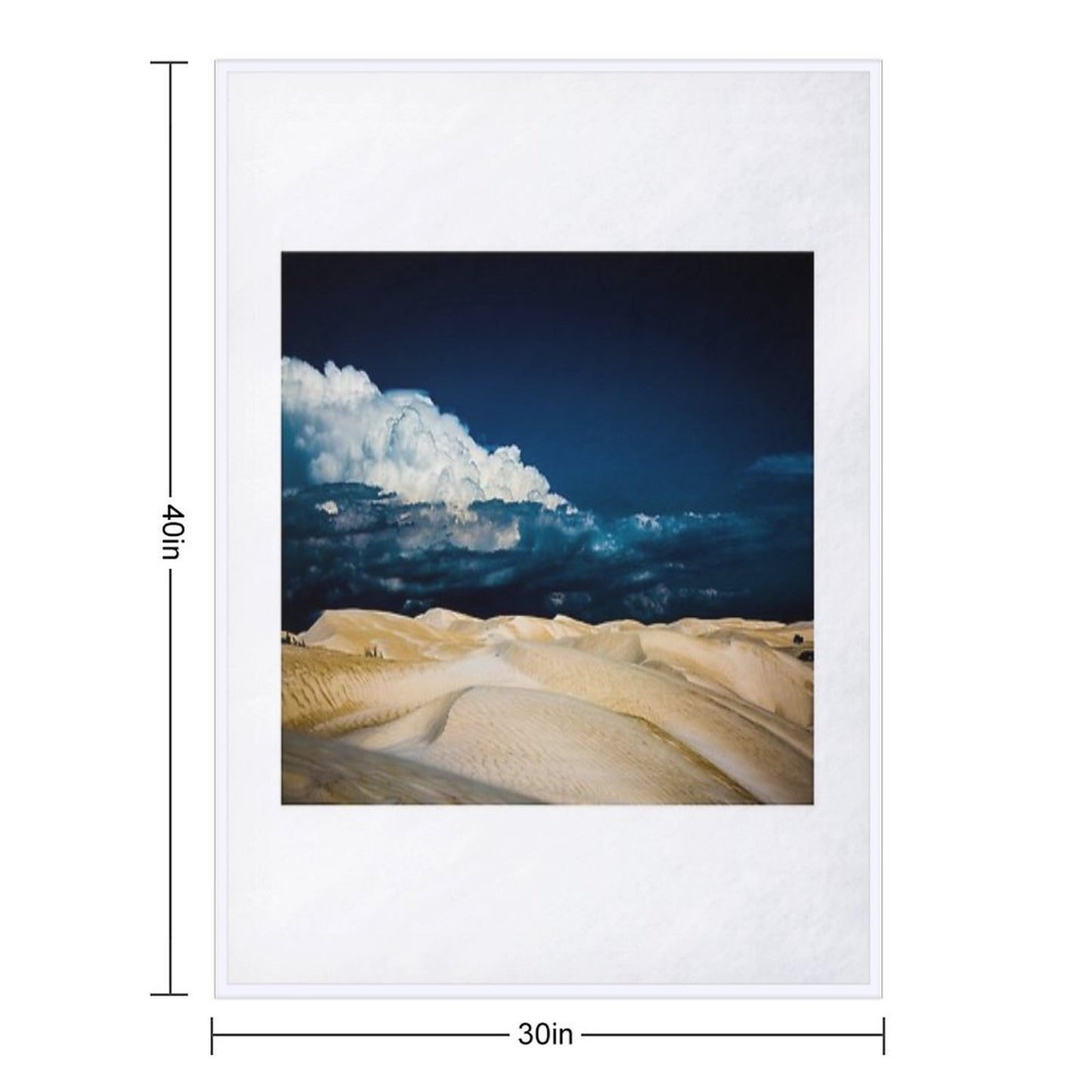 Storm Clouds Over The Desert Throw Blanket