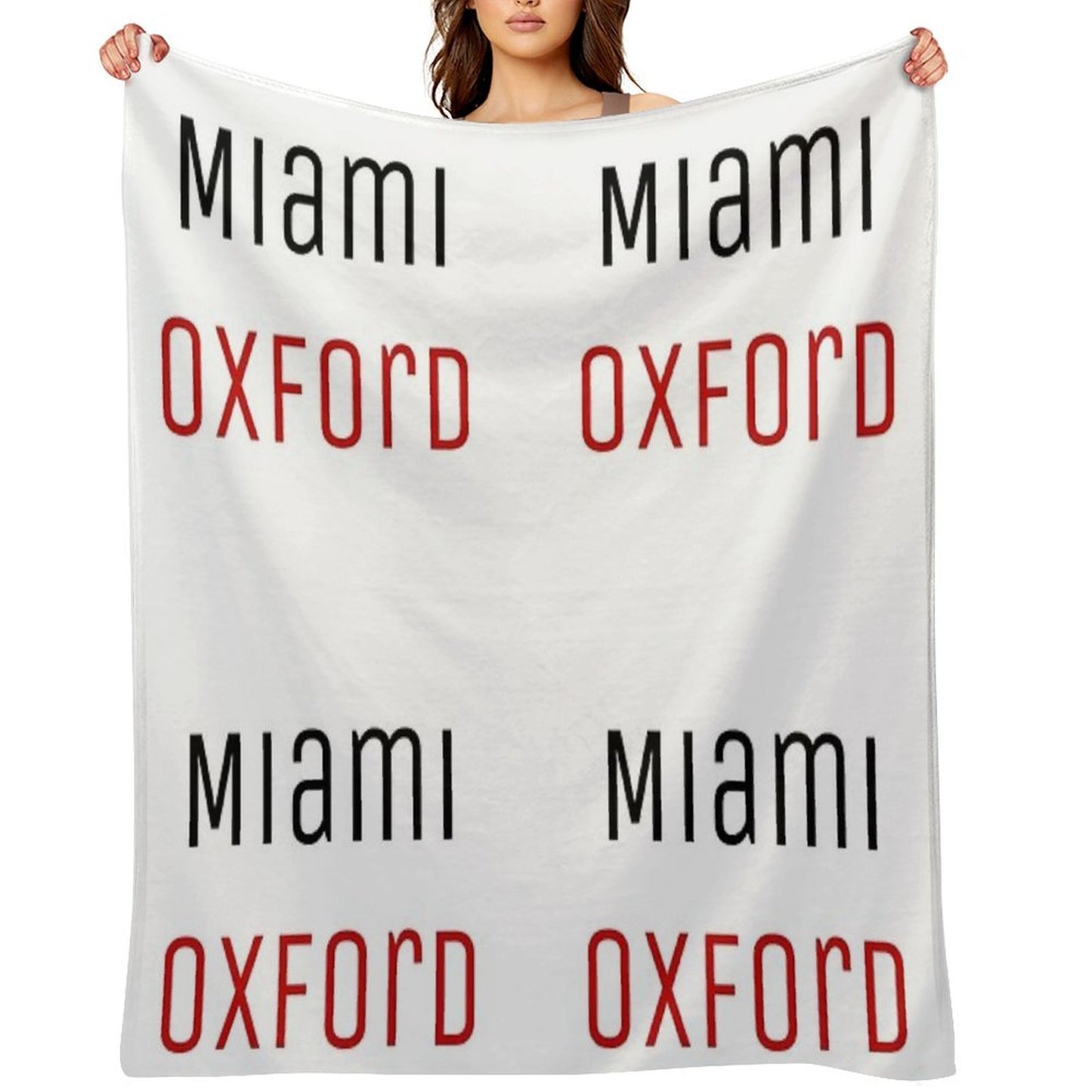 Miami University - Miami Oxford Throw Blanket